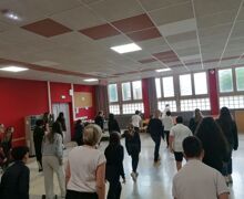 Cours de danse au collège