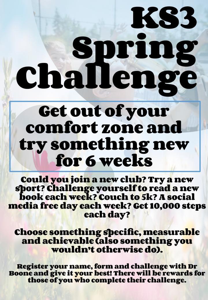 Spring challenge poster