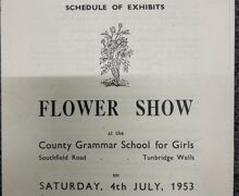 Flower show brochure