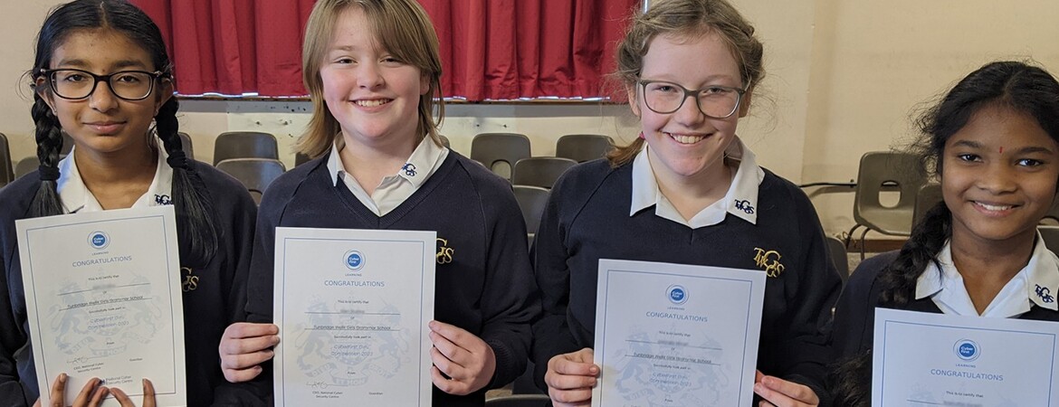 Computing Department News: CyberFirst Girls' Competition Finalists